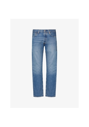 Mens Levis 501 Original Straight-Leg Mid-Rise Jeans
