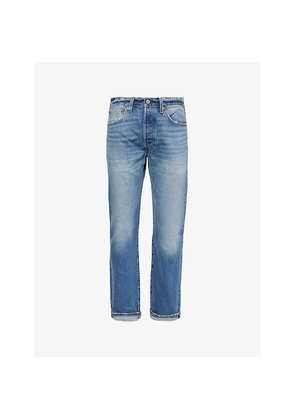 Mens Levis 501 Straight-Leg Regular-Fit Denim Jeans