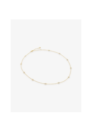 Womens Carat London Petra 18ct Yellow Gold Vermeil and Cubic Zirconia Necklace