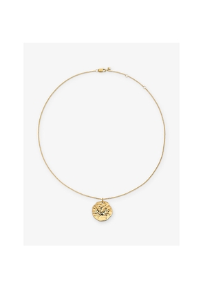 Womens Monica Vinader Sagittarius Zodiac 18ct Yellow Gold Vermeil Pendant Necklace
