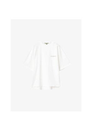 Womens Allsaints Tempus Amelie Oversized-Fit Cotton-Jersey T-Shirt