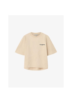 Womens Allsaints Halis Amelie Oversized-Fit Cotton-Jersey T-Shirt