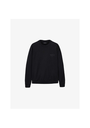 Mens Allsaints Xander Branded-Print Cotton-Jersey Sweatshirt