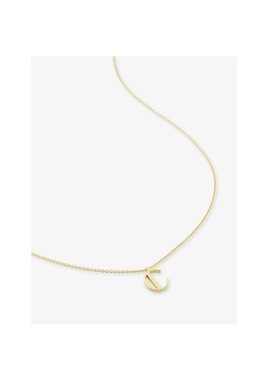 Womens Monica Vinader Initial C 18ct Gold Vermeil Plated 925 Sterling Silver Necklace