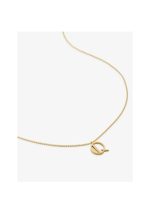Womens Monica Vinader Initial Q 18ct Gold-Vermeil Plated 925 Sterling Silver Necklace