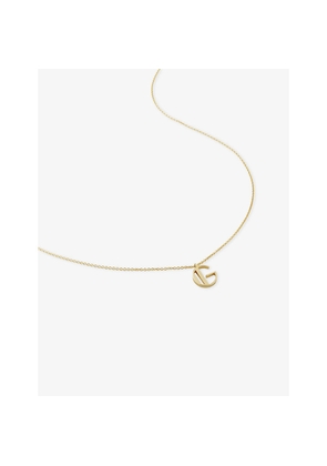 Womens Monica Vinader Initial G 18ct Gold Vermeil Plated 925 Sterling Silver Necklace