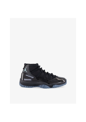 Mens Air Jordan 11 Leather and Faux-Leather High-Top Trainers