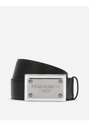 Dolce & Gabbana Cintura Con Placca - Man Belts Black Leather 120