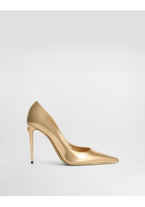 Dolce & Gabbana Calfskin Pumps - Woman Pumps And Slingback Gold Leather 41