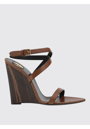 Heeled Sandal SAINT LAURENT Woman color Burnt