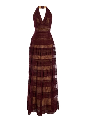 Elie Saab Lace & Macrame Gown - Moda Operandi