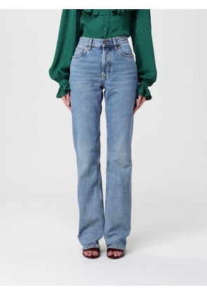 Jeans SAINT LAURENT Woman color Sky
