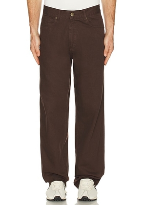 Palmes Coarse Trousers in Brown - Brown. Size 48 (also in 50, 52).