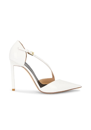 TOM FORD Patent Leather Pump in Optical White - White. Size 36 (also in 37, 37.5, 38, 38.5, 39, 41).