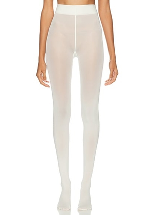 Wolford Velvet De Luxe 66 Tights in Ecrue - Burgundy. Size XS (also in ).