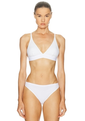Wolford Triangle Bralette in Pearl - Ivory. Size XS (also in ).