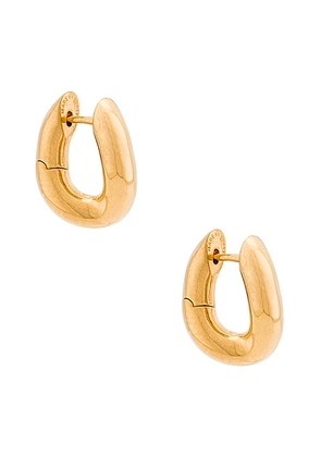 Balenciaga XXS Loop Earrings in Shiny Gold - Metallic Gold. Size all.