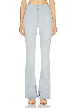 EB Denim Split Hem Jegging in Shoreline - Denim-Light. Size M (also in ).