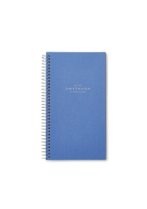 Smythson Bond Spiral Bound Refill Pad In Silver