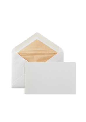 Smythson Bordered Correspondence Cards In Gold