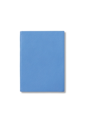 Smythson Soho Notebook In Panama In Liberty Nile Blue