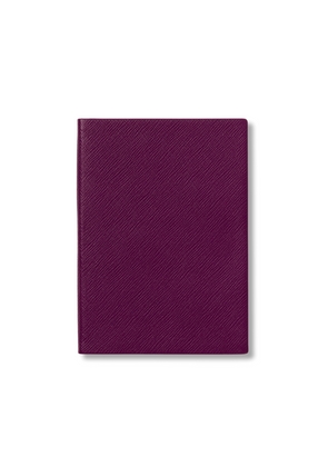 Smythson Soho Notebook In Panama In Purple