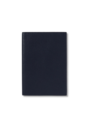 Smythson Evergreen Refillable Diary In Ludlow In Navy