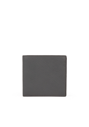 Smythson 8 Card Slot Wallet In Panama In Storm Grey