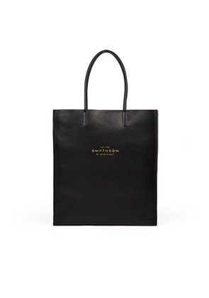 Smythson Pavilion Kingly Tote Bag In Black