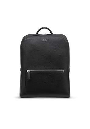Smythson Zip Around Backpack In Ludlow In Black