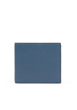 Smythson 6 Card Slot Wallet In Ludlow In Admiral Blue