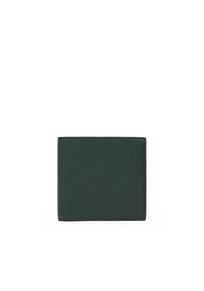 Smythson 6 Card Slot Wallet In Ludlow In Bottle Green