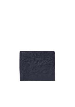 Smythson 6 Card Slot Wallet In Ludlow In Navy