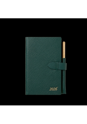 Smythson 2026 Panama Weekly Diary With Pencil In Forest