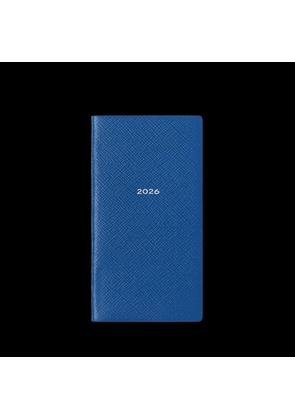 Smythson 2026 Memoranda Weekly Diary In Panama In Cerulean