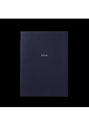 Smythson 2026 Soho Weekly Diary In Panama In Navy