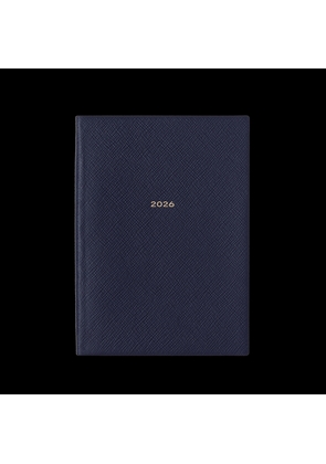 Smythson 2026 Soho Weekly Vertical Diary In Panama In Navy