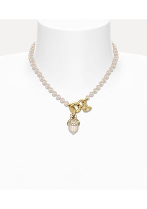 Vivienne Westwood Lucille Pearl Necklace Gold-white-cz- Gold-white-cz- Women