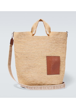 Loewe Paula's Ibiza Slit Large raffia tote bag
