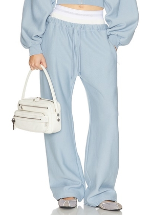 Alexander Wang Wide Leg Sweatpant in Light Blue - Baby Blue. Size S (also in XS).