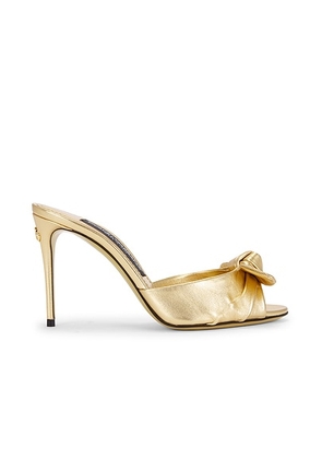 Dolce & Gabbana Mule Sandal in Gold - Metallic Gold. Size 38.5 (also in ).