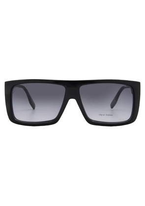 Marc Jacobs Demo with Grey Gradient Clip-on Browline Mens Sunglasses MARC 672/CS 0807/9O 58