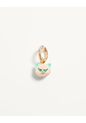 Valentino Garavani Le Chat De La Maison Single Earring In Metal And Nylon Woman GOLD/MULTICOLOUR UNI