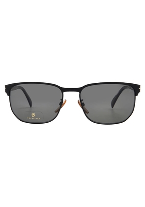 David Beckham Polarized Grey Pilot Mens Sunglasses DB 1131/S 0124/M9 59