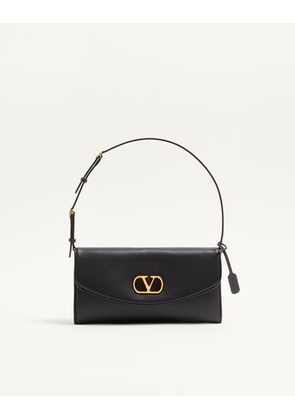 Valentino Garavani Valentino Garavani DeVain Small Nappa Shoulder Bag Woman BLACK UNI