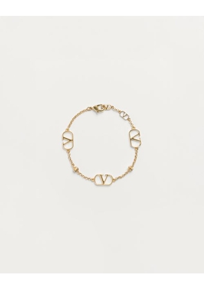 Valentino Garavani Vlogo Signature Metal Bracelet Woman GOLD M