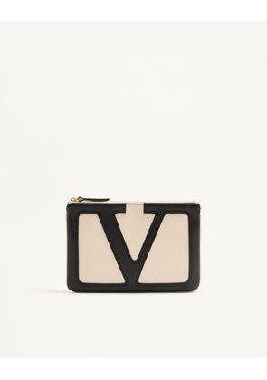 Valentino Garavani Valentino Garavani Viva Superstar Nappa Pouch Woman BUTTER/BLACK UNI