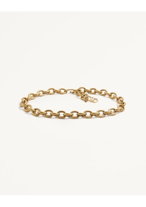 Valentino Garavani Vlogo Signature Chain Belt Woman ANTIQUE GOLD L