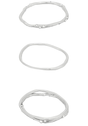 Dries Van Noten Bangle Bracelet in Silver. Size S (also in ).