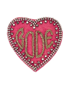 BODE Duchess Brooch in Red - Pink. Size all.